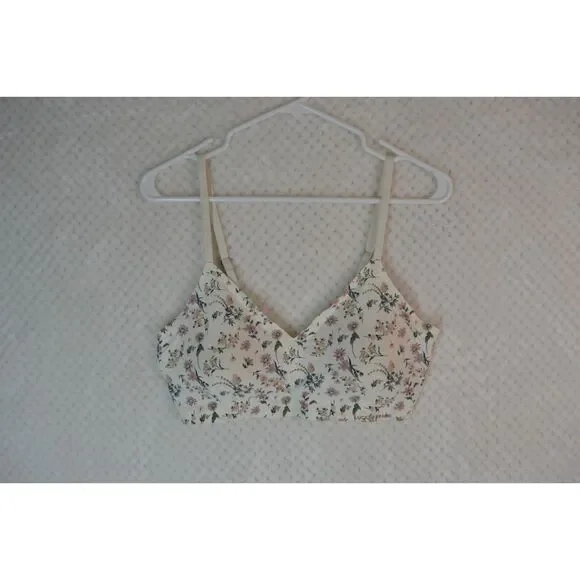 Lucky Brand Lounge Bralette Women's XL Floral Wireless Padded - Picture 1 of 10